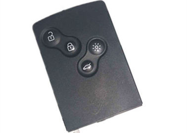 Hitam Renault Koleos Keyless Entry Key Fob 4 Tombol Transponder Chip PCF7941 434 Mhz