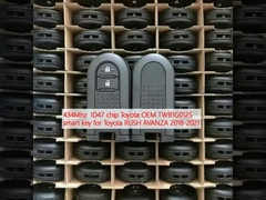 434MHz ID47 Chip Toyota OEM TWB1G0125 Smart Key untuk Toyota RUSH AVANZA 2018-2021