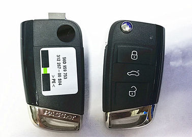Beli Hitam 3 Tombol VW Passat Mobil Remote Key, 56D 959 752 VW Balik Key Fob Case online manufacture