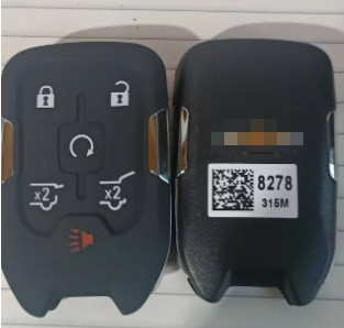 315Mhz 5 + 1 Button 46 Chip HYQ1AA 13508278 Smart Key Untuk Chevrolet Tahoe Suburban