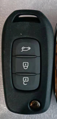 433Mhz 3 tombol CWTWB1G767 4A Chip Flip Remote Key Untuk Renault Captur Megane3