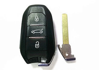 Valeo A01TAB CE0682 Keyless Entry Fob / Peugeot Smart Key 2011DJ1873 433 MHZ Dengan Blade