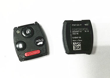 Black ID46 Honda Remote 3 Tombol 315MHz 72147-SZA-X1 46 Chip PCF7941